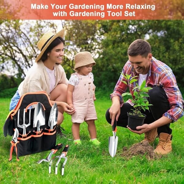 8-Piece Gardening Tool Set – Ergonomic, Heavy Duty Kit with Storage Bag - Image 7