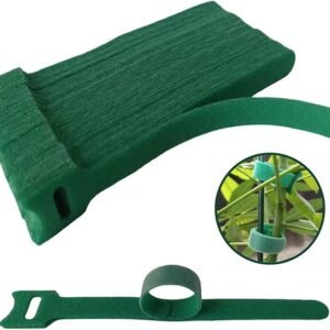 Green Reusable 100PCS 6-Inch Adjustable Anti-Slip Nylon Plant Ties