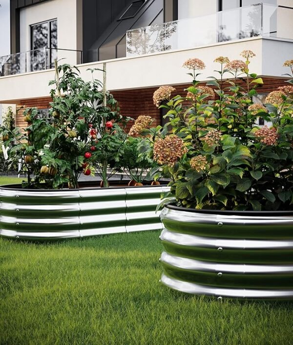 Galvanized Metal Raised Garden Bed Kit – 4x2x1ft Planter Box for Outdoor Gardening - Image 4